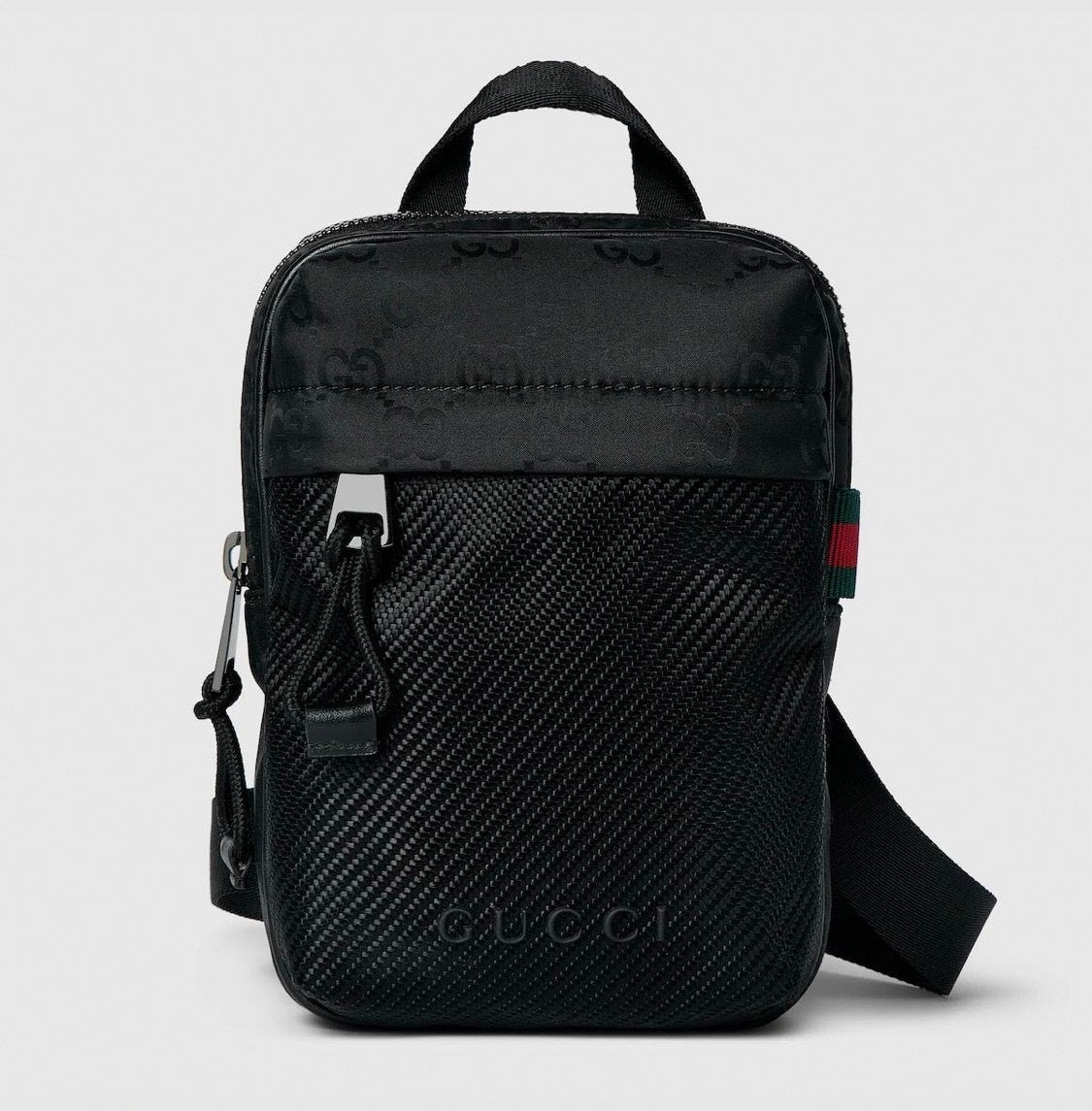 Mini Black Crossbody Utility Bag