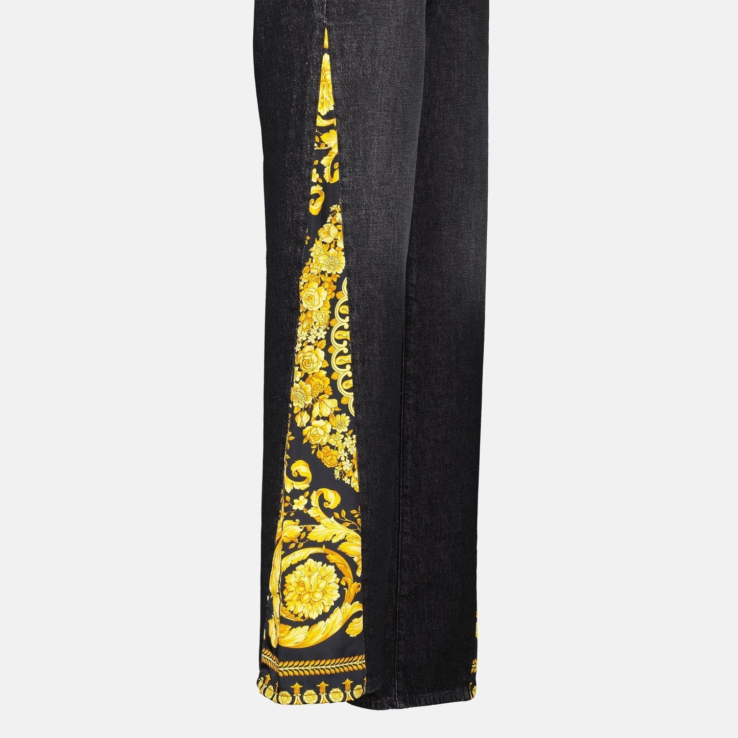 Baroque Panel Straight-Leg Jeans