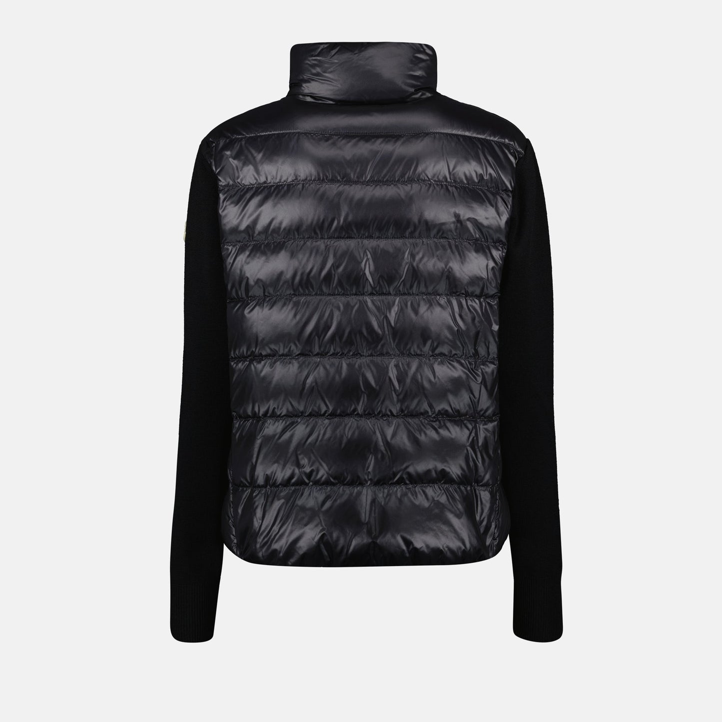 Quilted Knit-Sleeve Puffer Jacket