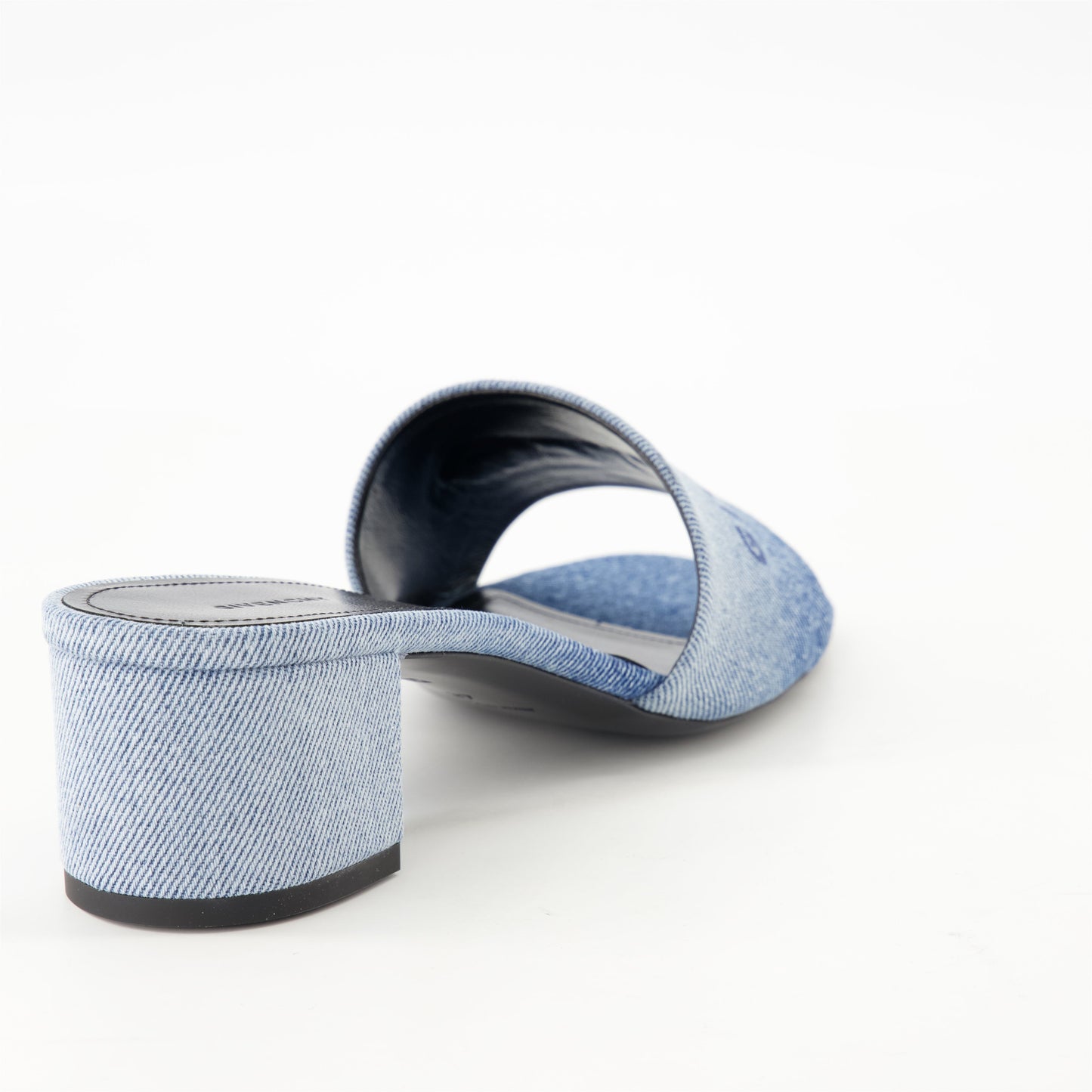 Denim Mule Sandals