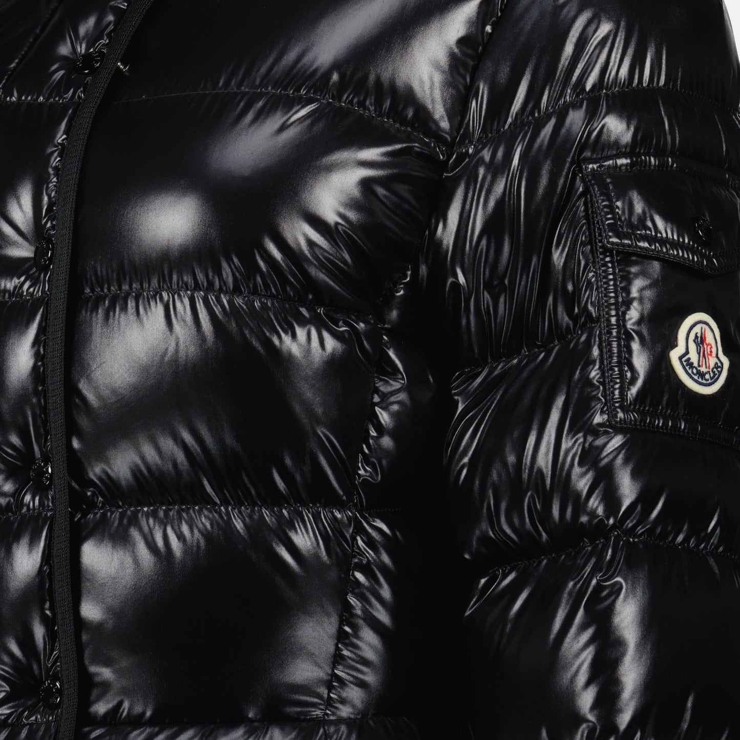 Glossy Hooded Puffer Jacket