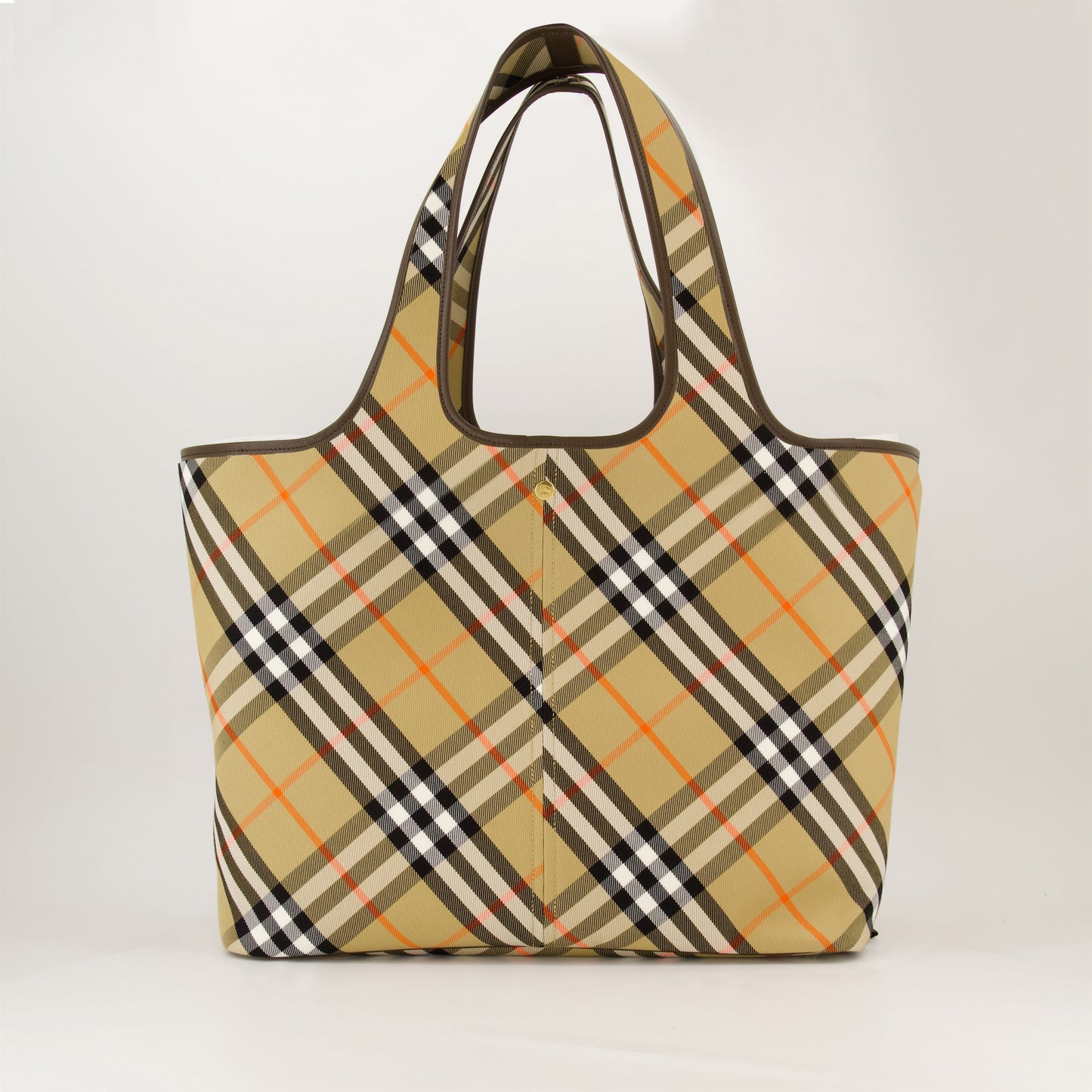 Check Canvas Tote Bag