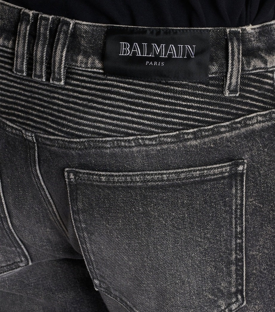 Biker Slim-Fit Denim Jeans