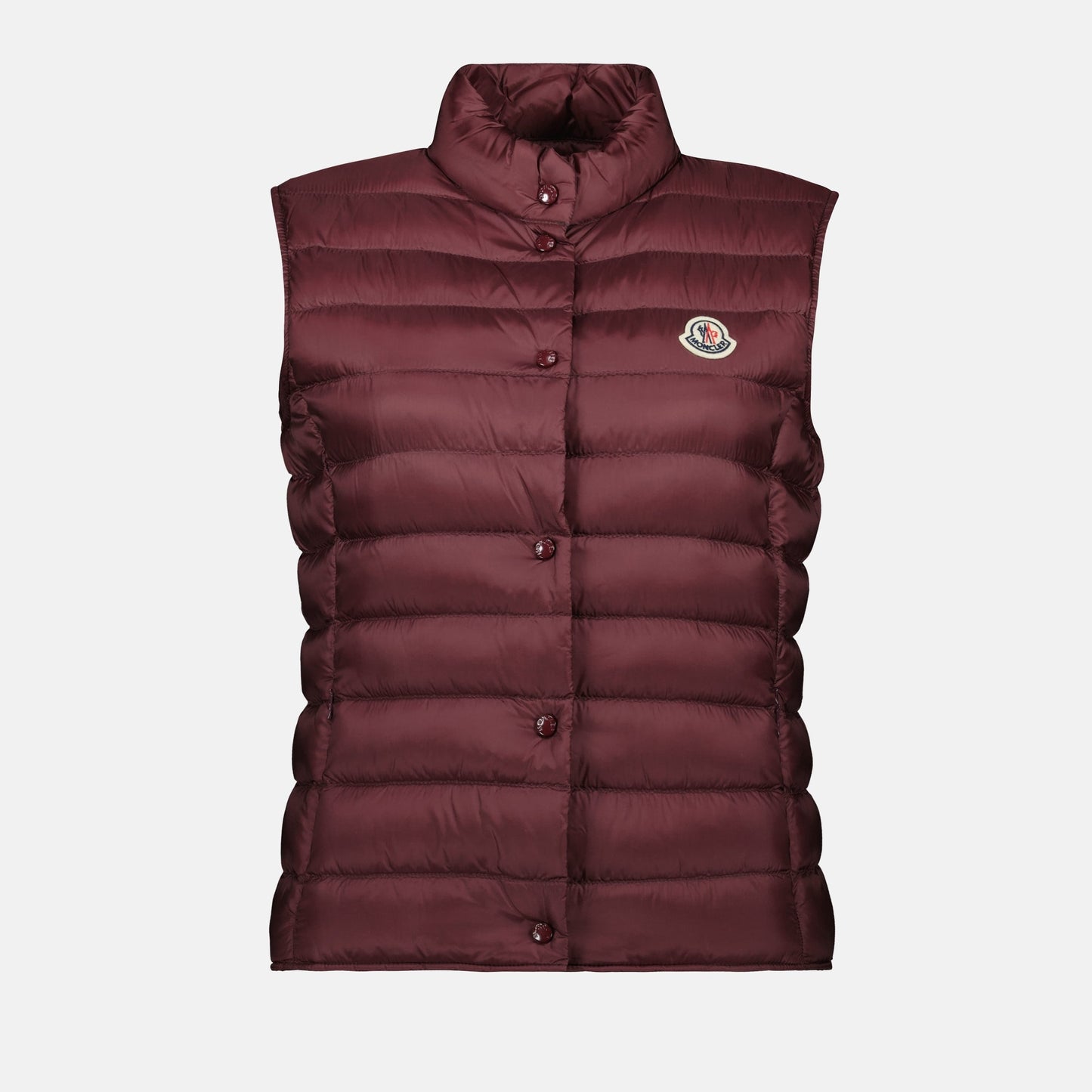 Burgundy Quilted Down Vest