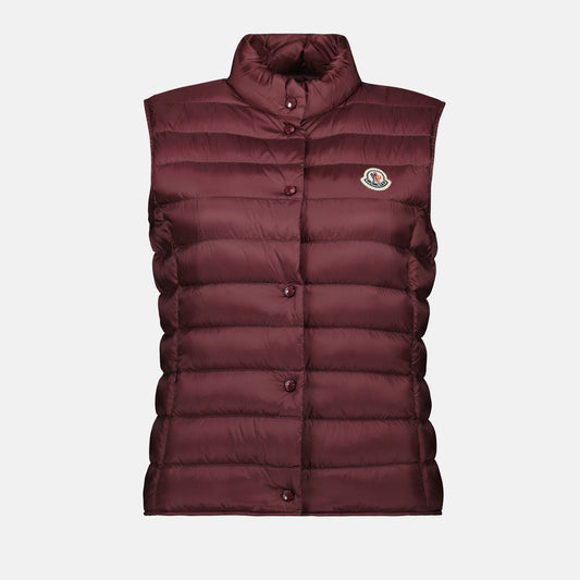 Burgundy Quilted Down Vest