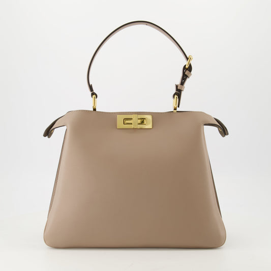 Peekaboo ISeeU Medium – Beige Leather