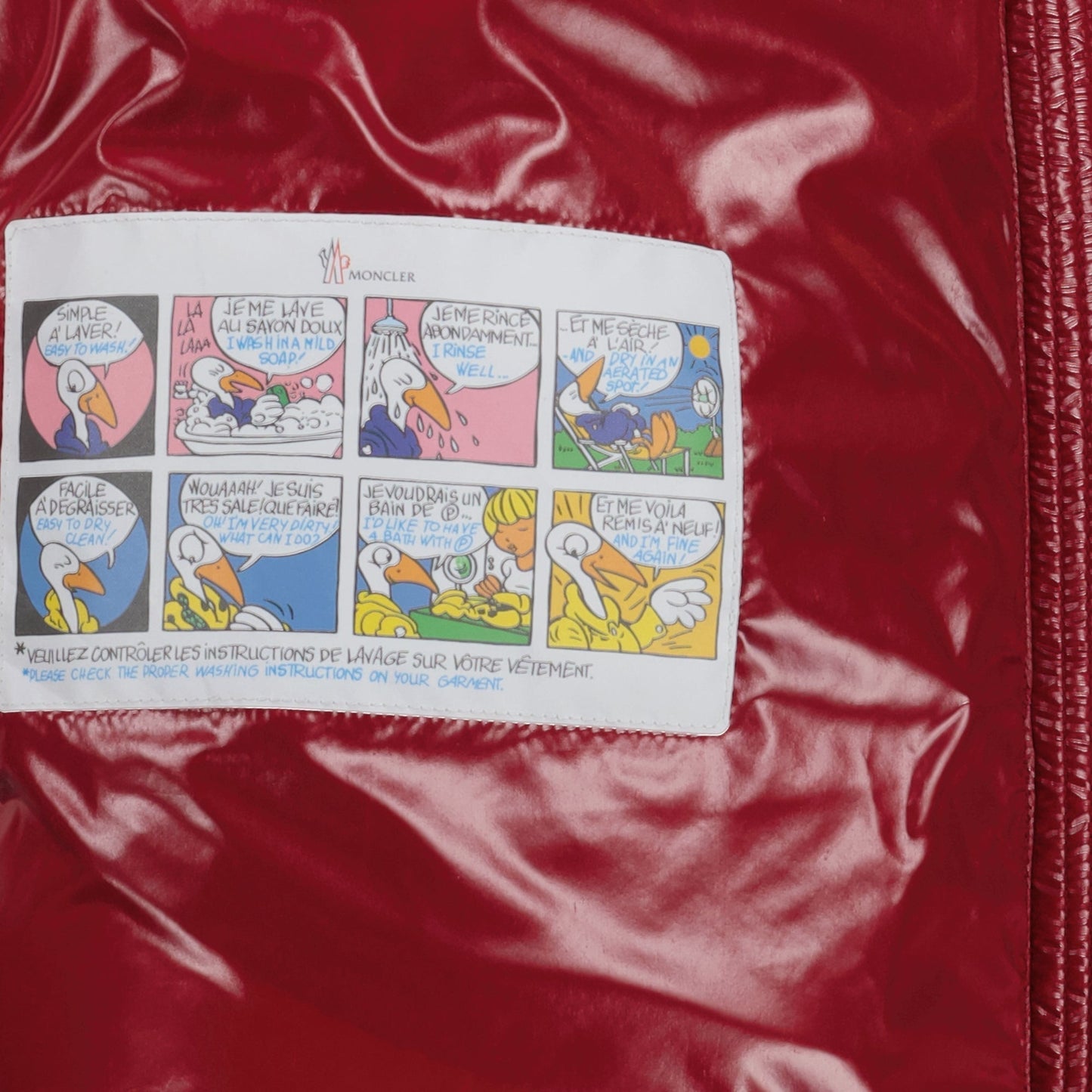 Glossy Red Hooded Puffer Jacket