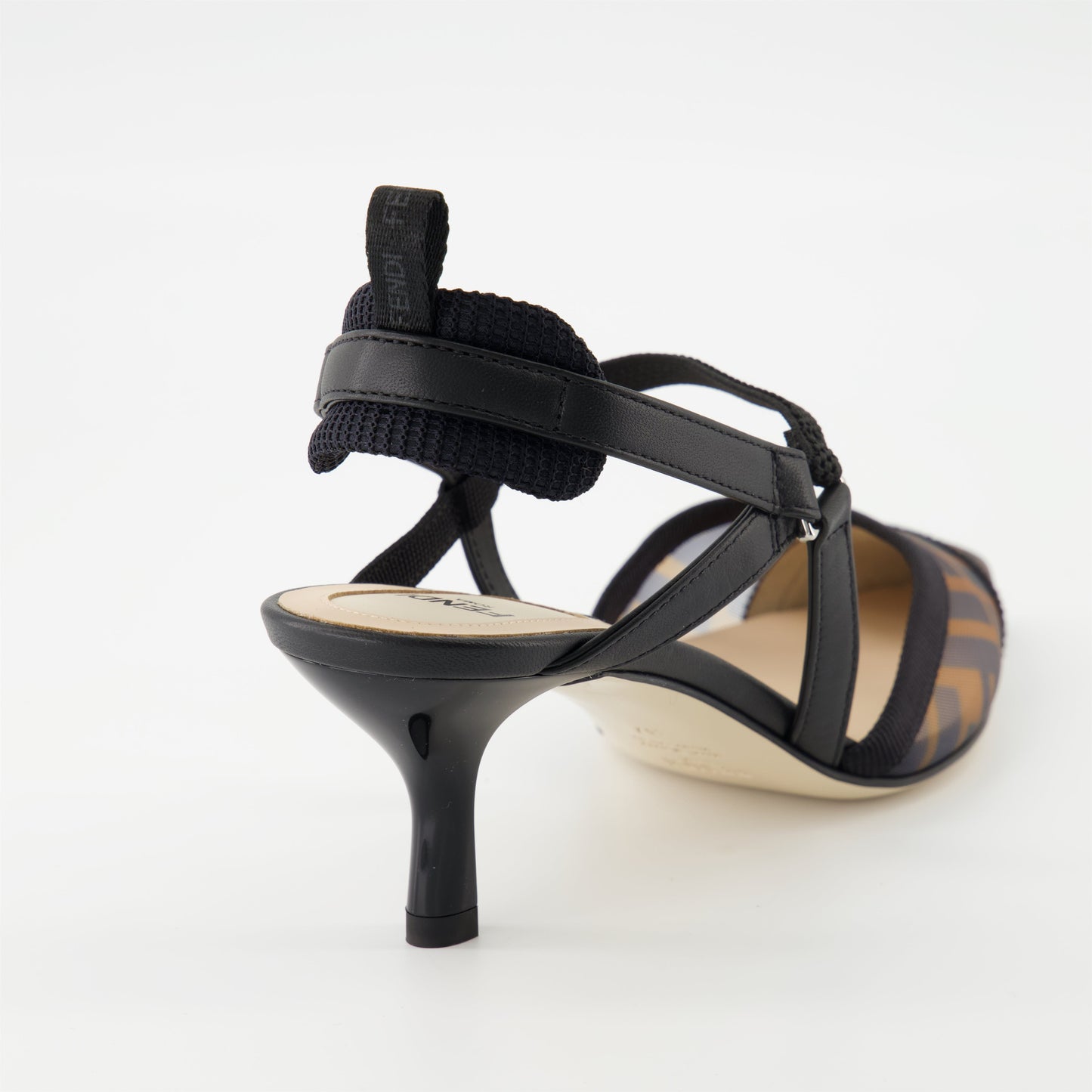 Mesh Slingback Pumps