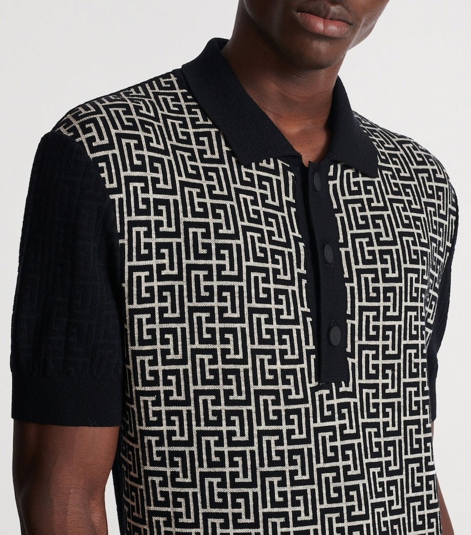 PB Labyrinth Knitted Polo Shirt