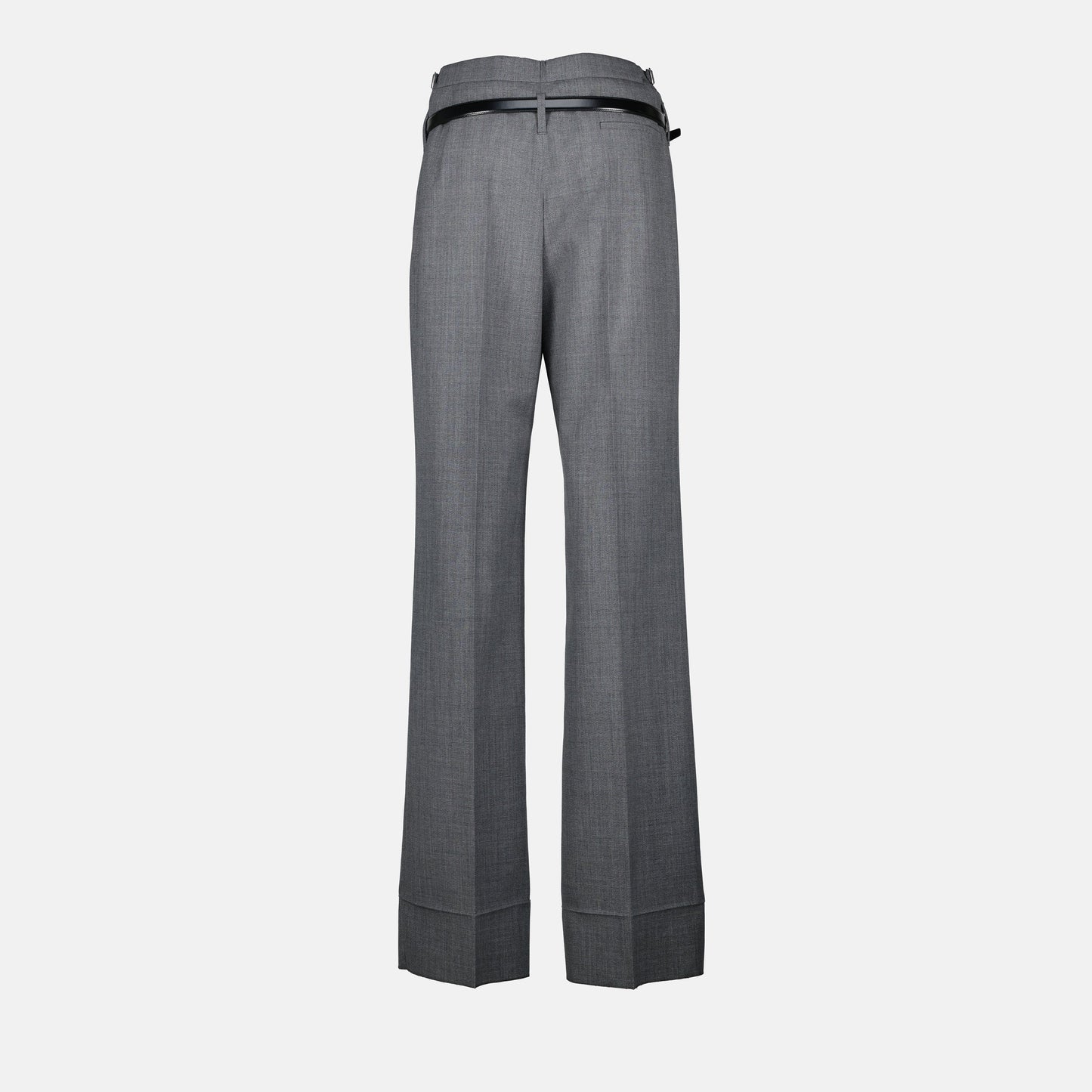 Tailored Flared Wool Trousers