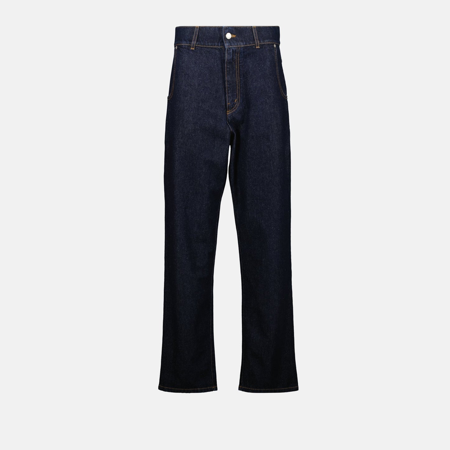 Straight-Leg Denim Jeans