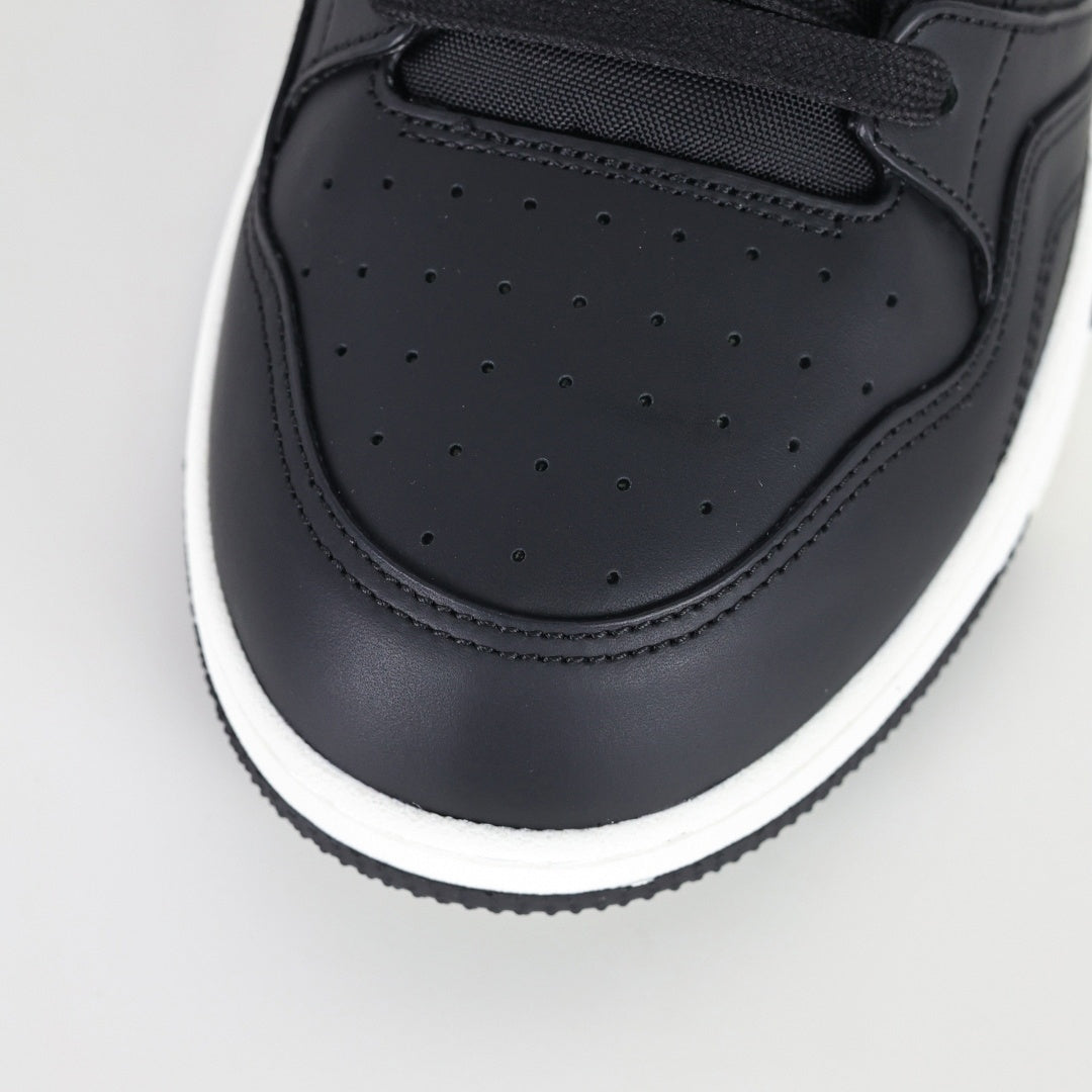 B57 Low-Top Sneaker – Black with Ice Blue CD Signature