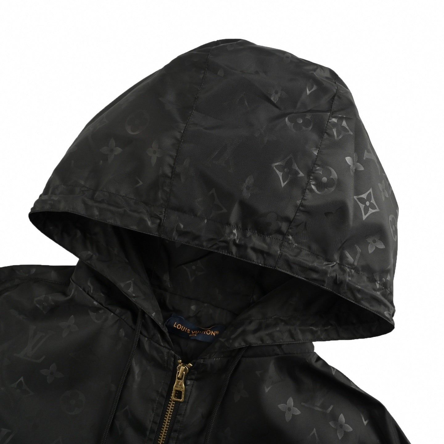 Monogram Hooded Windbreaker – Black Technical Edition