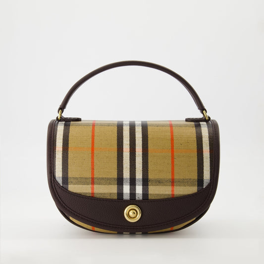 Check Mini Shoulder Bag-Archive Beige & Brown