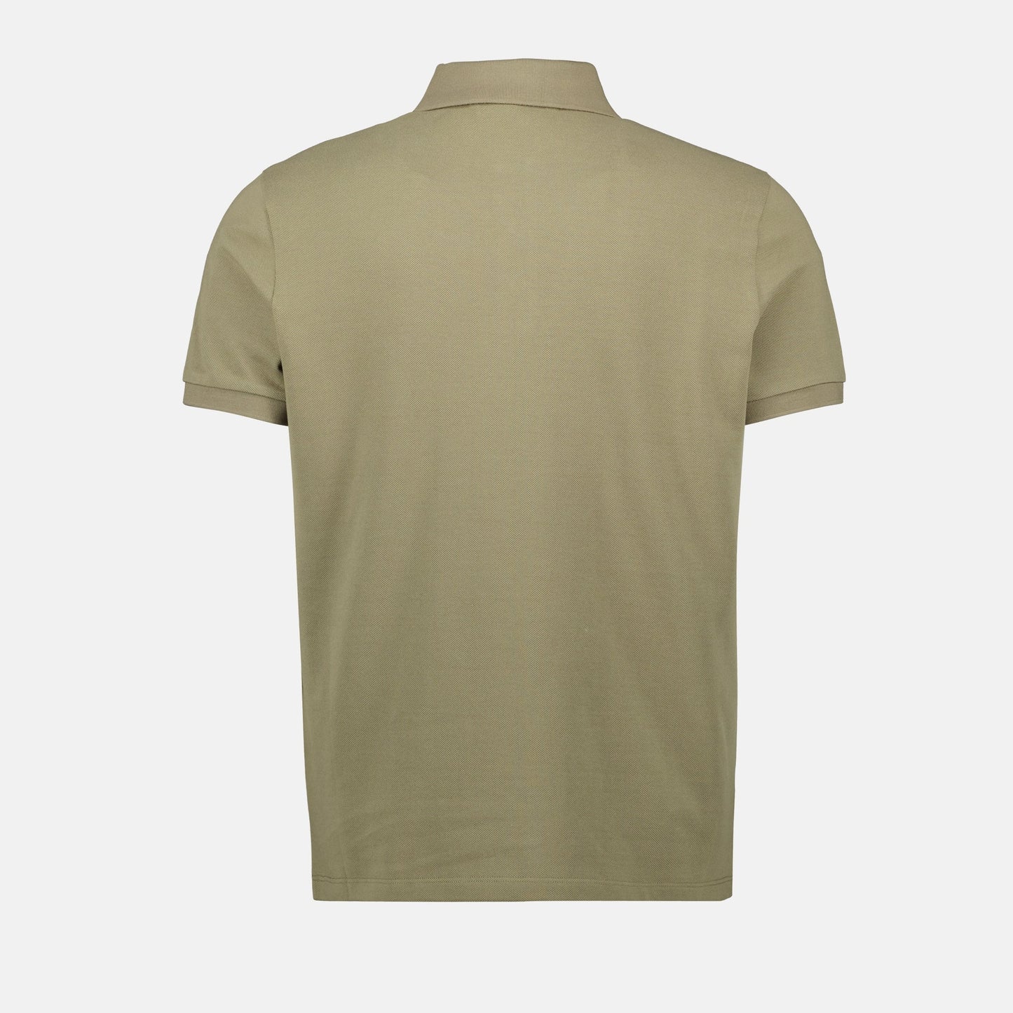 Khaki Polo Shirt with Tonal Logo