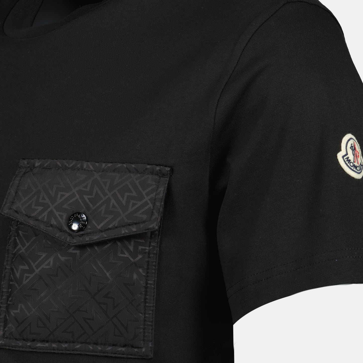 Black Monogram Pocket T-Shirt