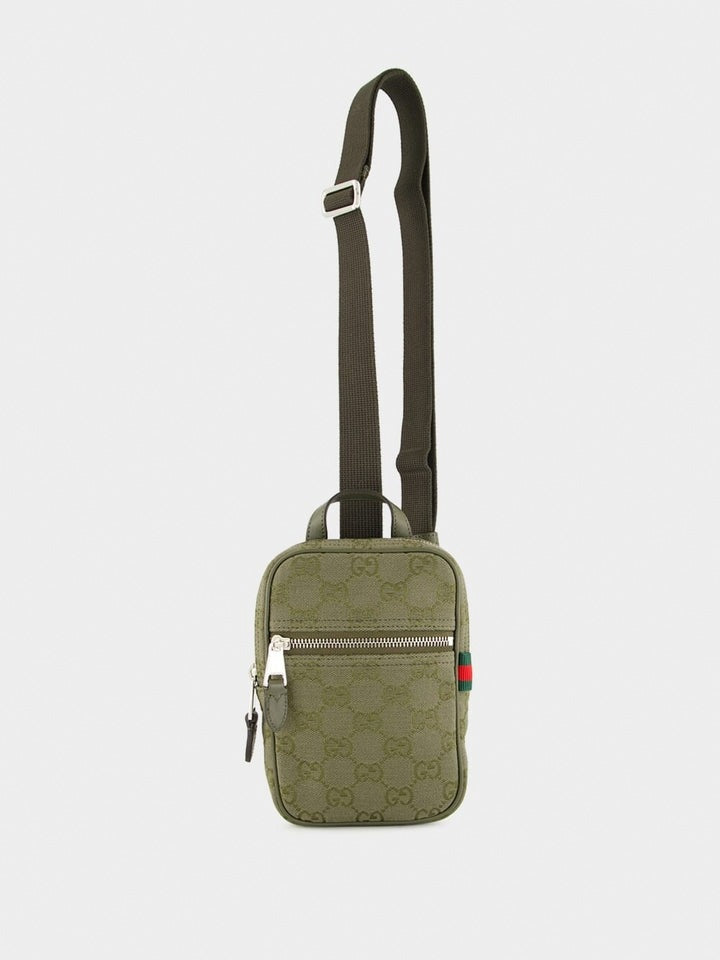 Canvas Mini Sling Bag Olive