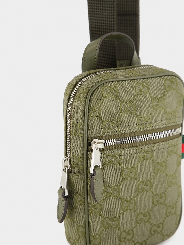 Canvas Mini Sling Bag Olive