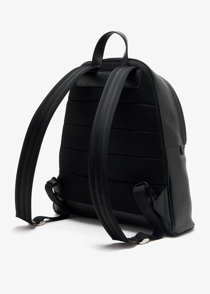 Black Leather Backpack