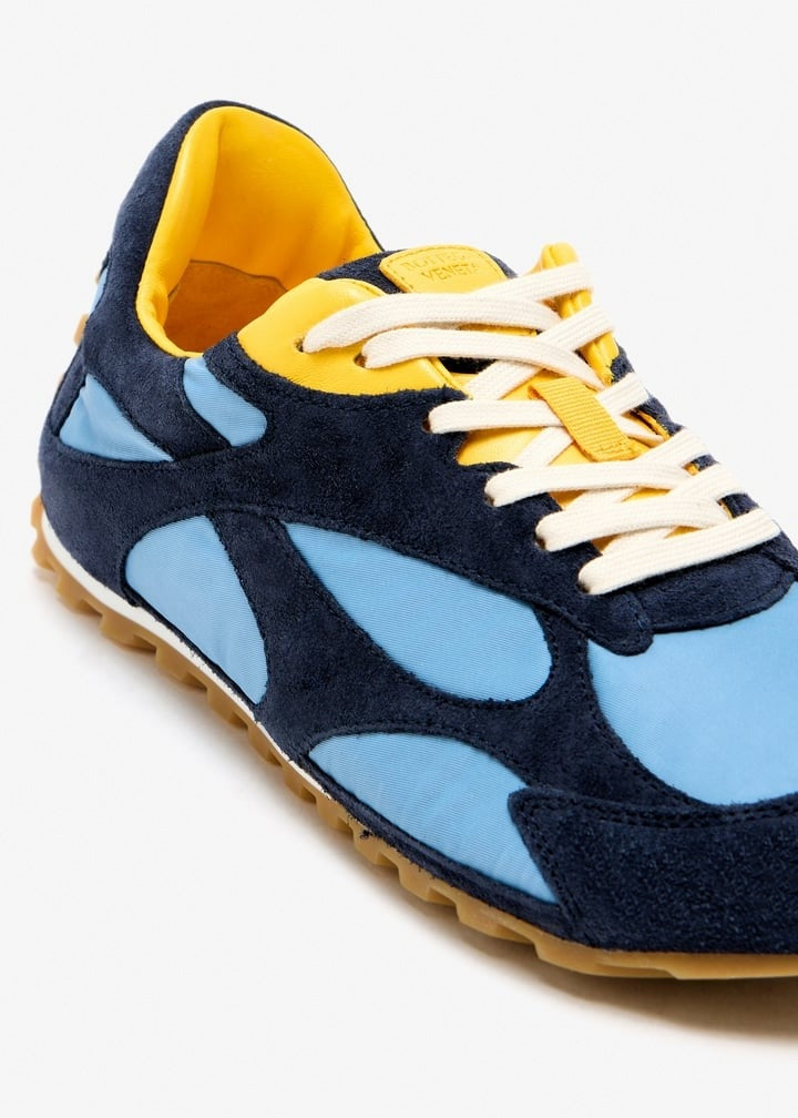 Orbit Flash Sneakers in Navy, Light Blue & Yellow