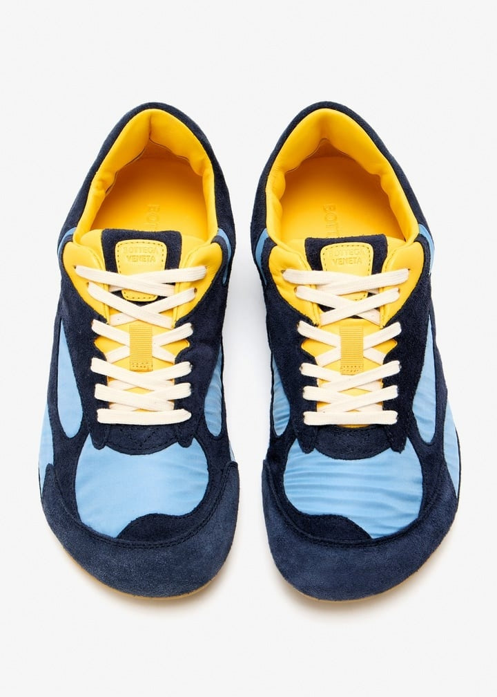 Orbit Flash Sneakers in Navy, Light Blue & Yellow
