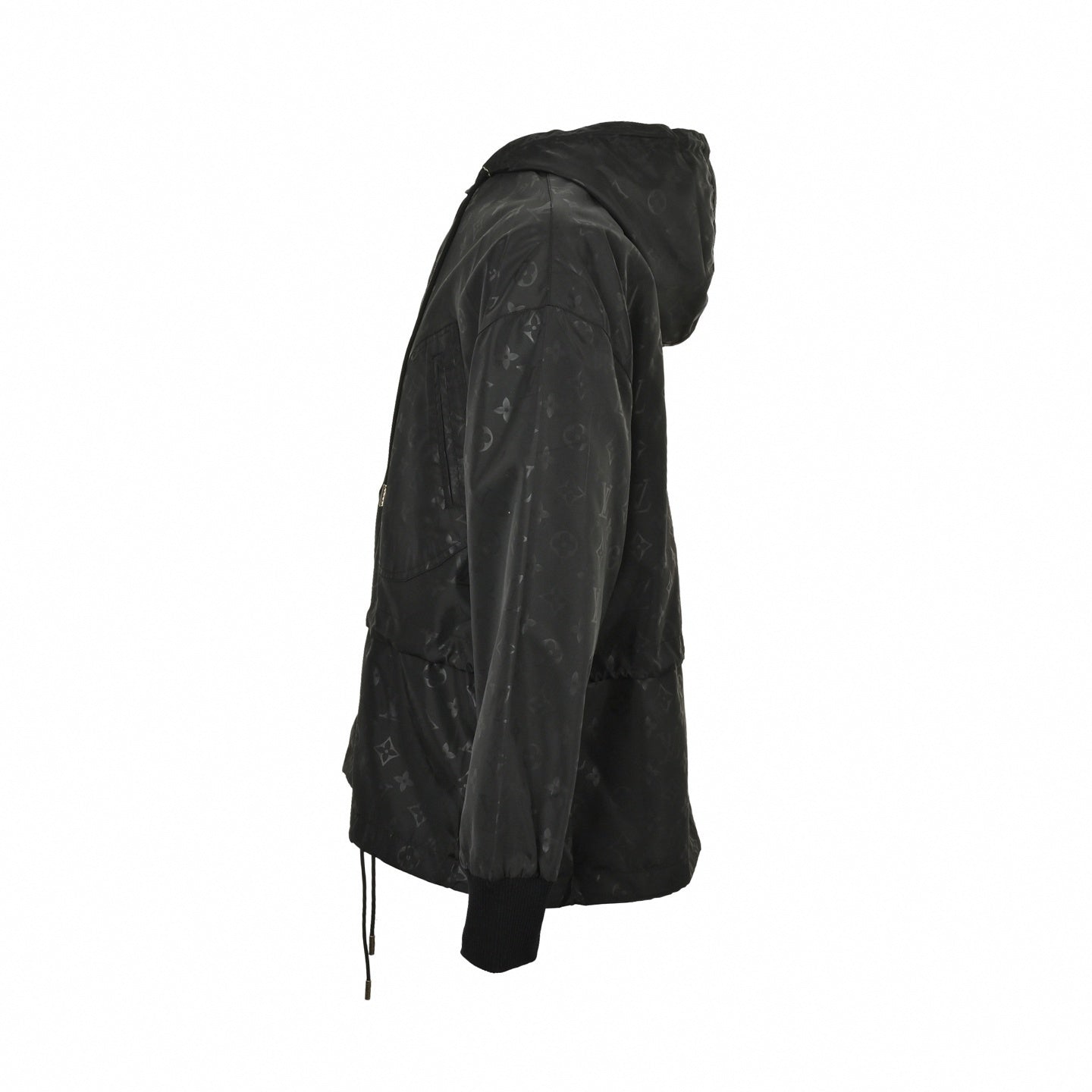 Monogram Hooded Windbreaker – Black Technical Edition
