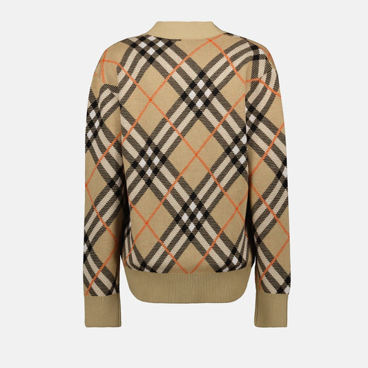 Checked Cardigan