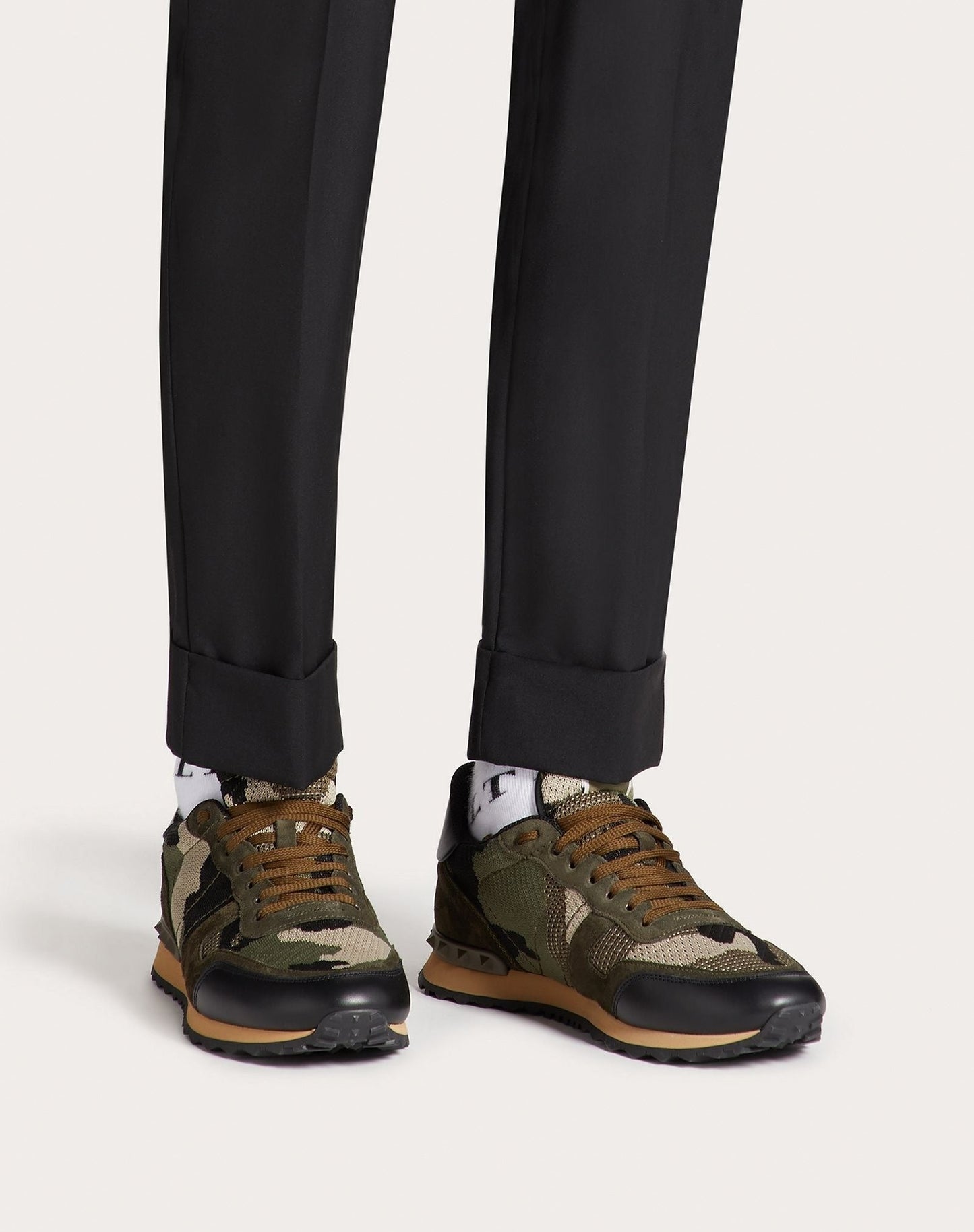 Mesh Fabric Camouflage Rockrunner Sneaker