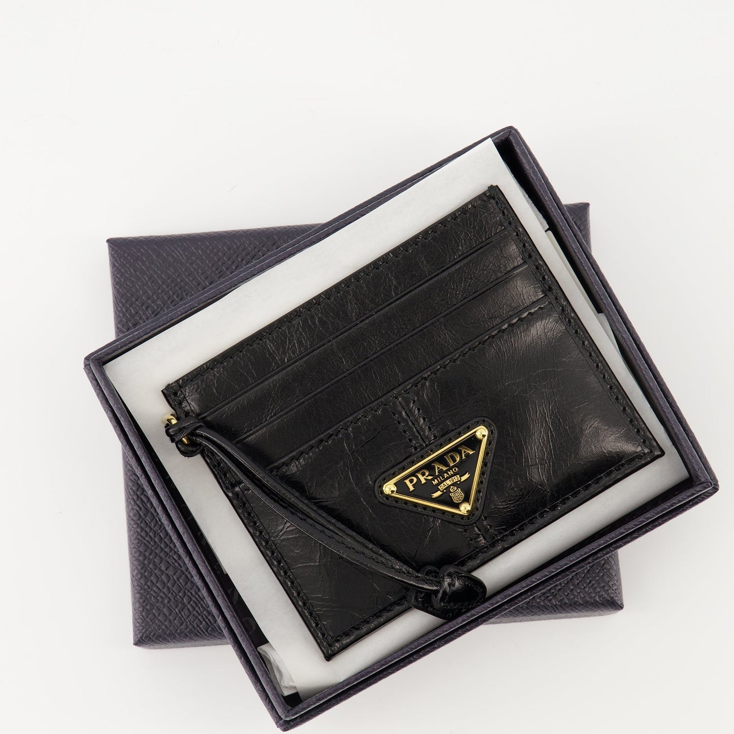 Leather Card Holder with Strap