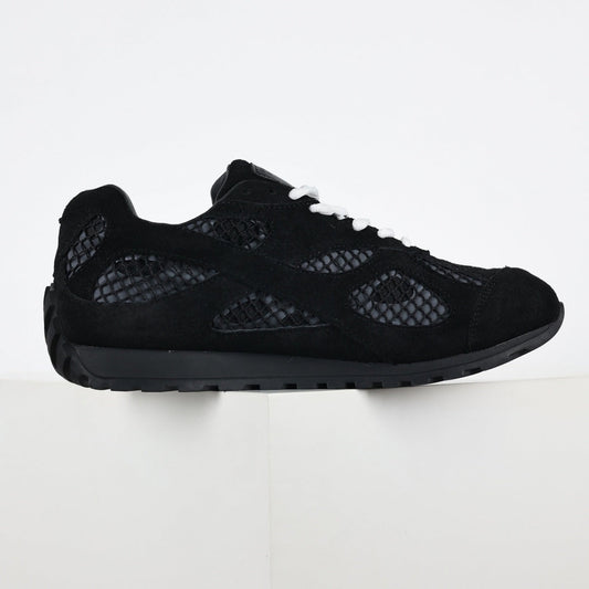 Orbit Lace-Up Runner in Black