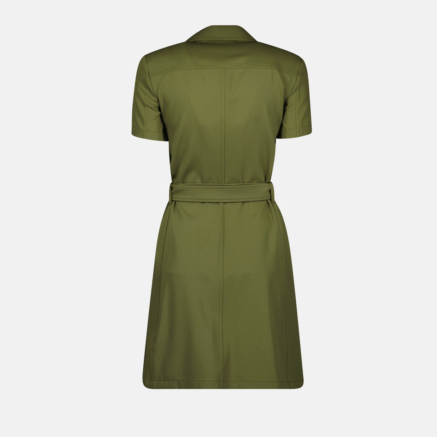 Double-Breasted Belted Trench Dress