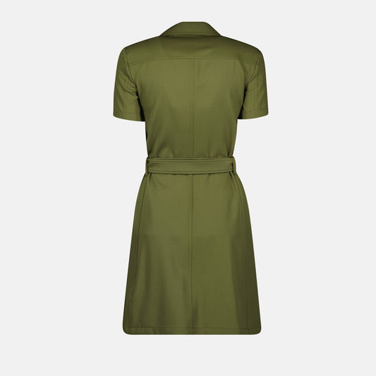 Double-Breasted Belted Trench Dress