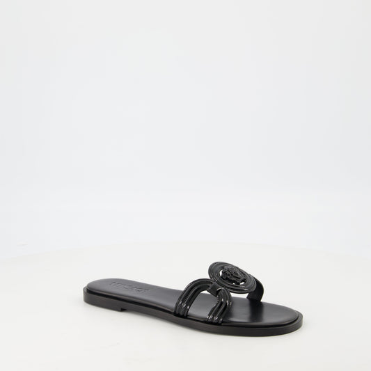 La Medusa Flat Slide Sandals