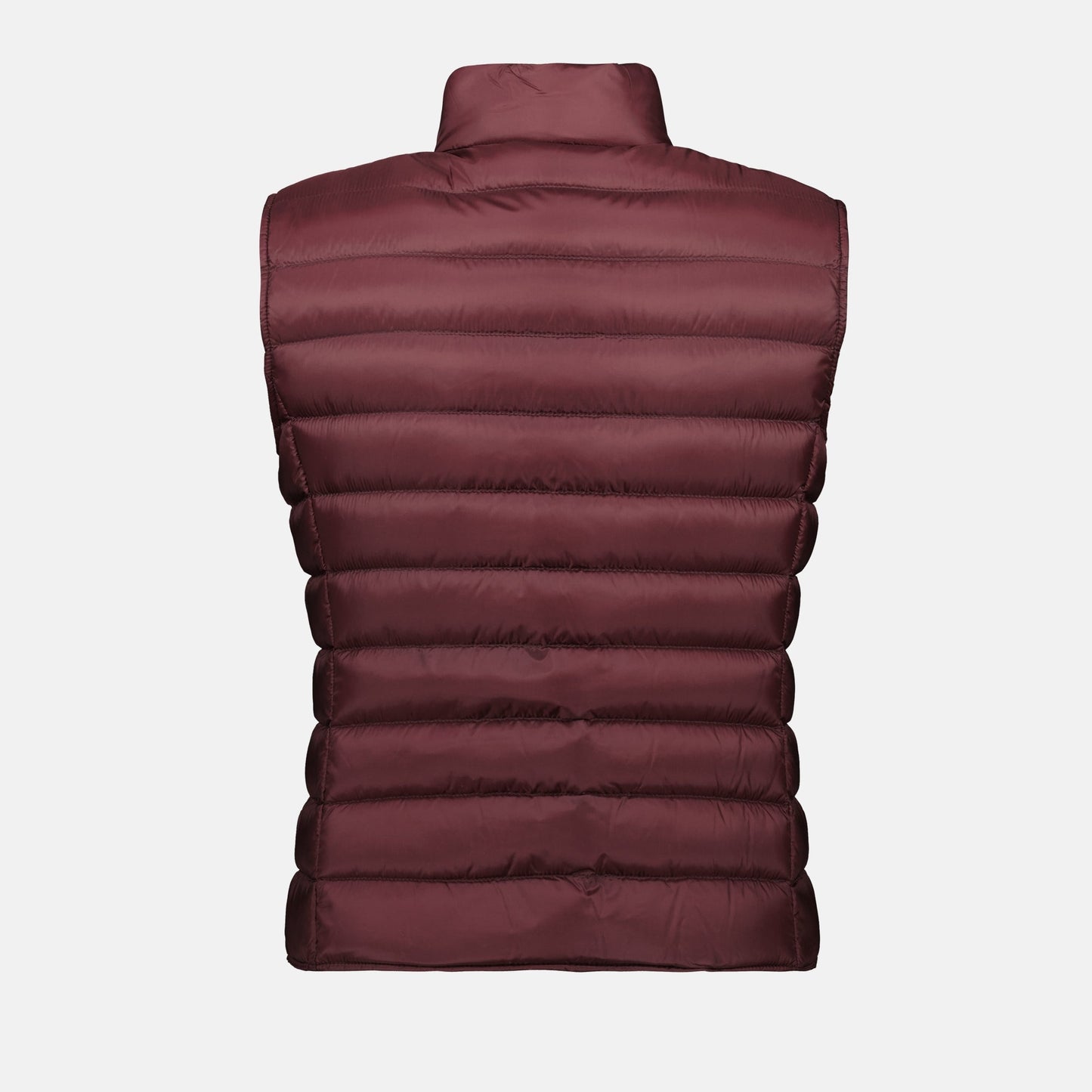 Burgundy Quilted Down Vest