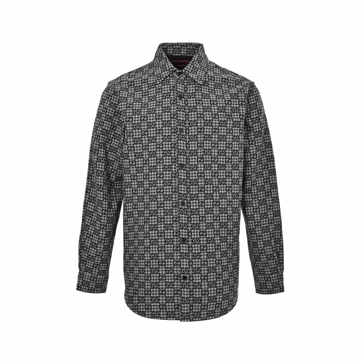 GG Gingham Check Flannel Shirt
