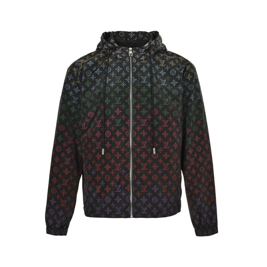 Gradient Monogram Hooded Windbreaker