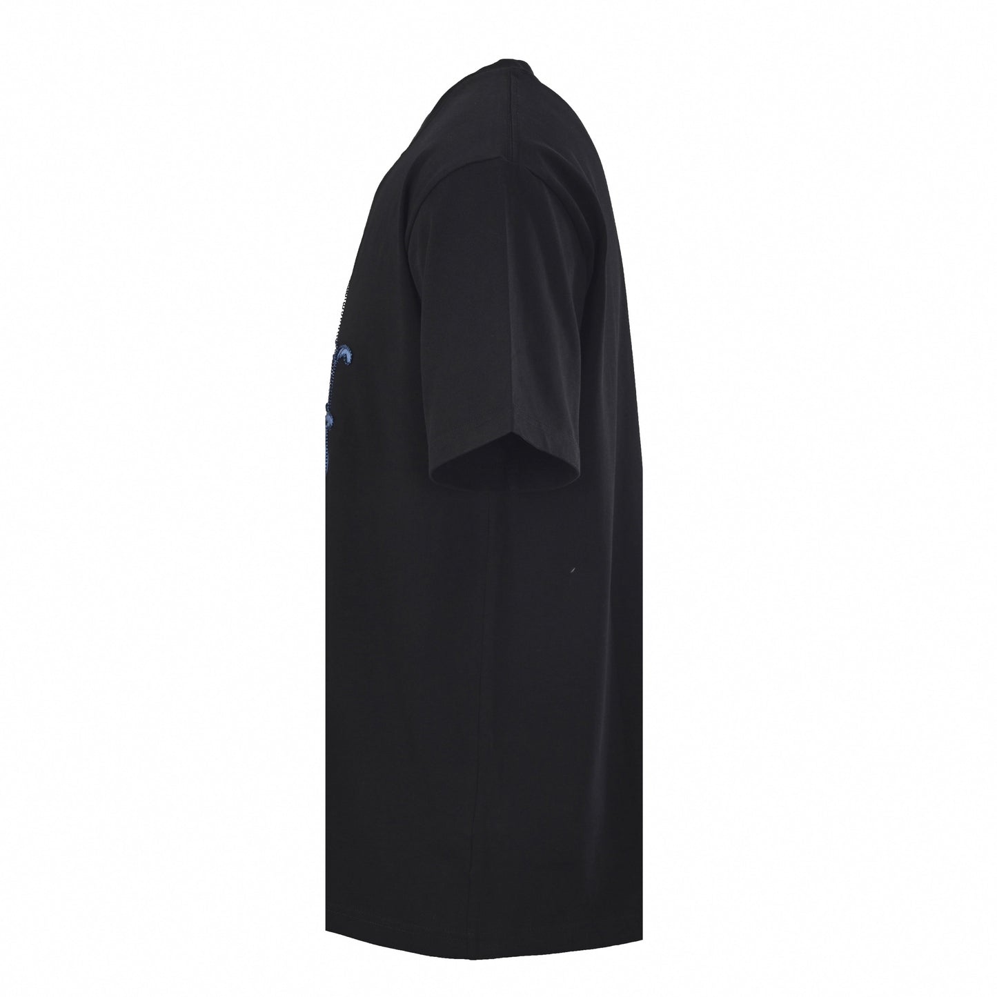 Black T-Shirt with Blue Logo