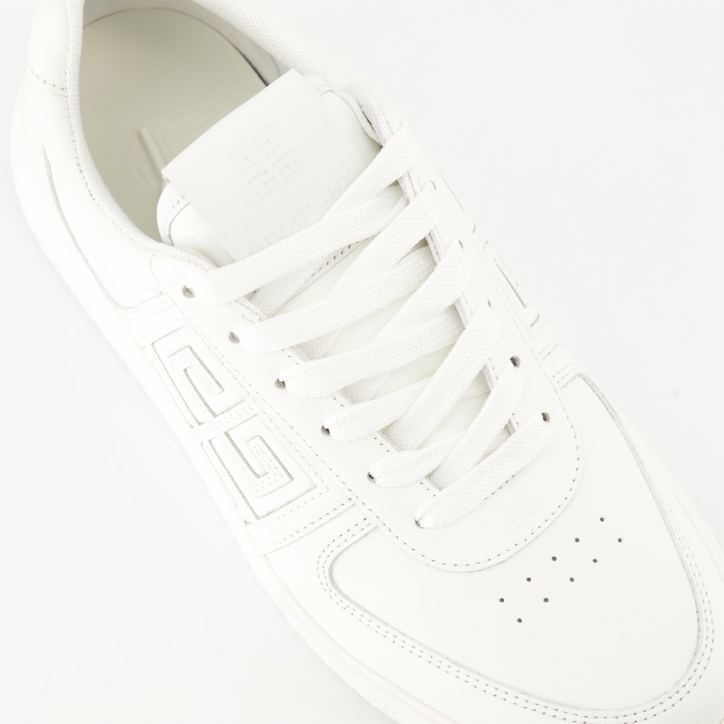White Monogram Sneakers