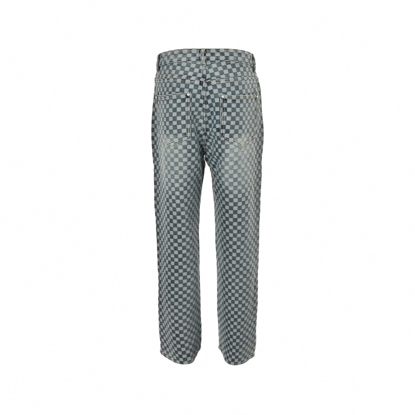 Damier Checkerboard Jacquard Denim Jeans