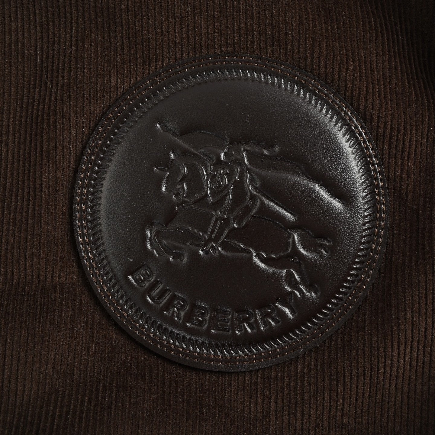 Embossed Equestrian Knight Panel Hooded Jacket