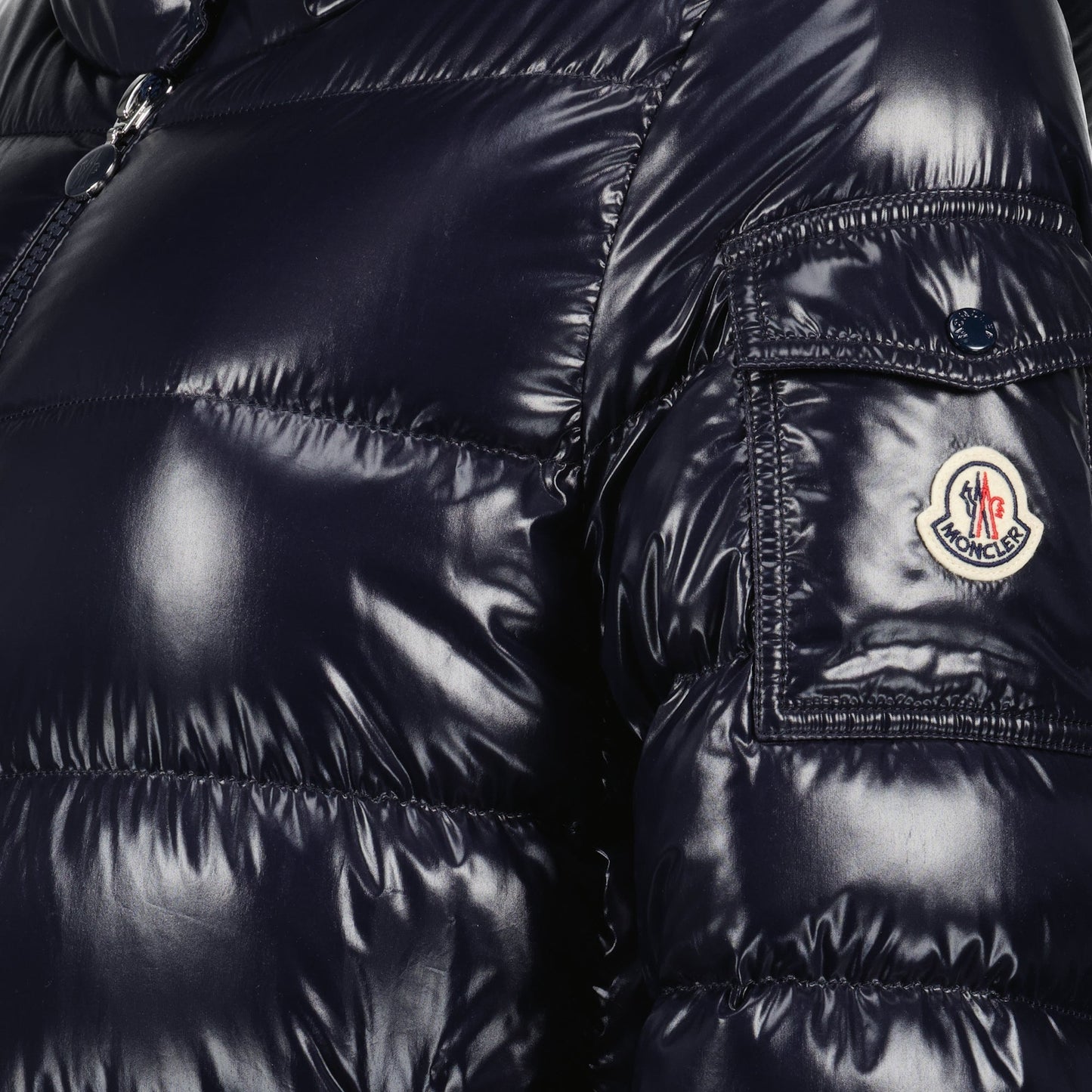 Glossy Hooded Long Puffer Coat