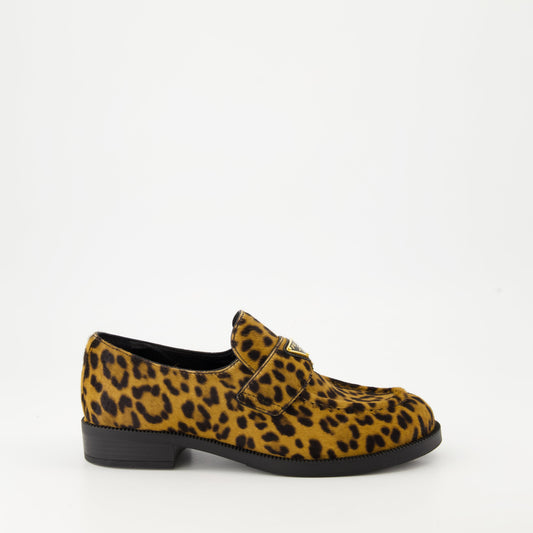 Leopard Haircalf Loafers