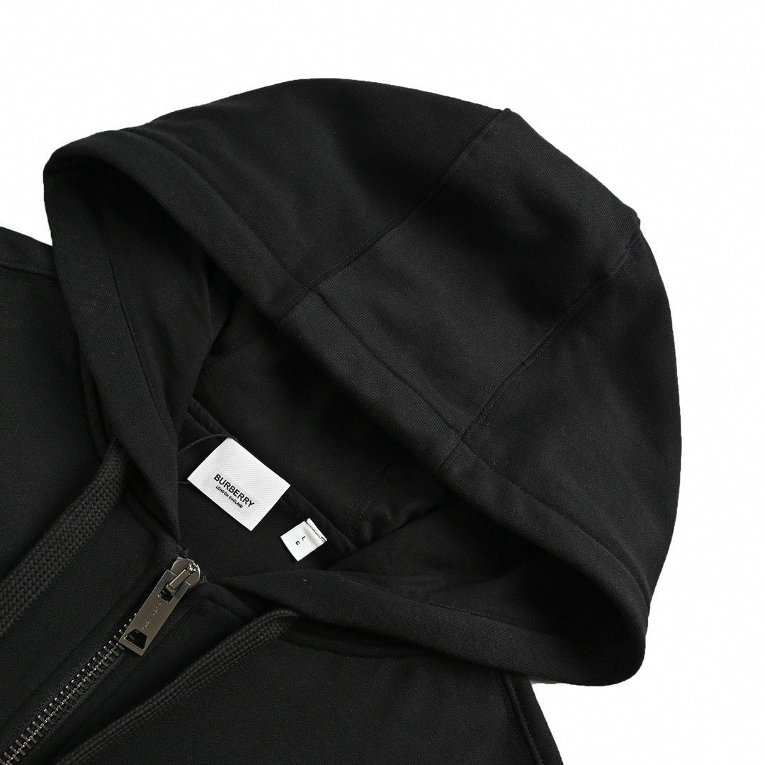 Icon Zip-Up Hoodie – Black