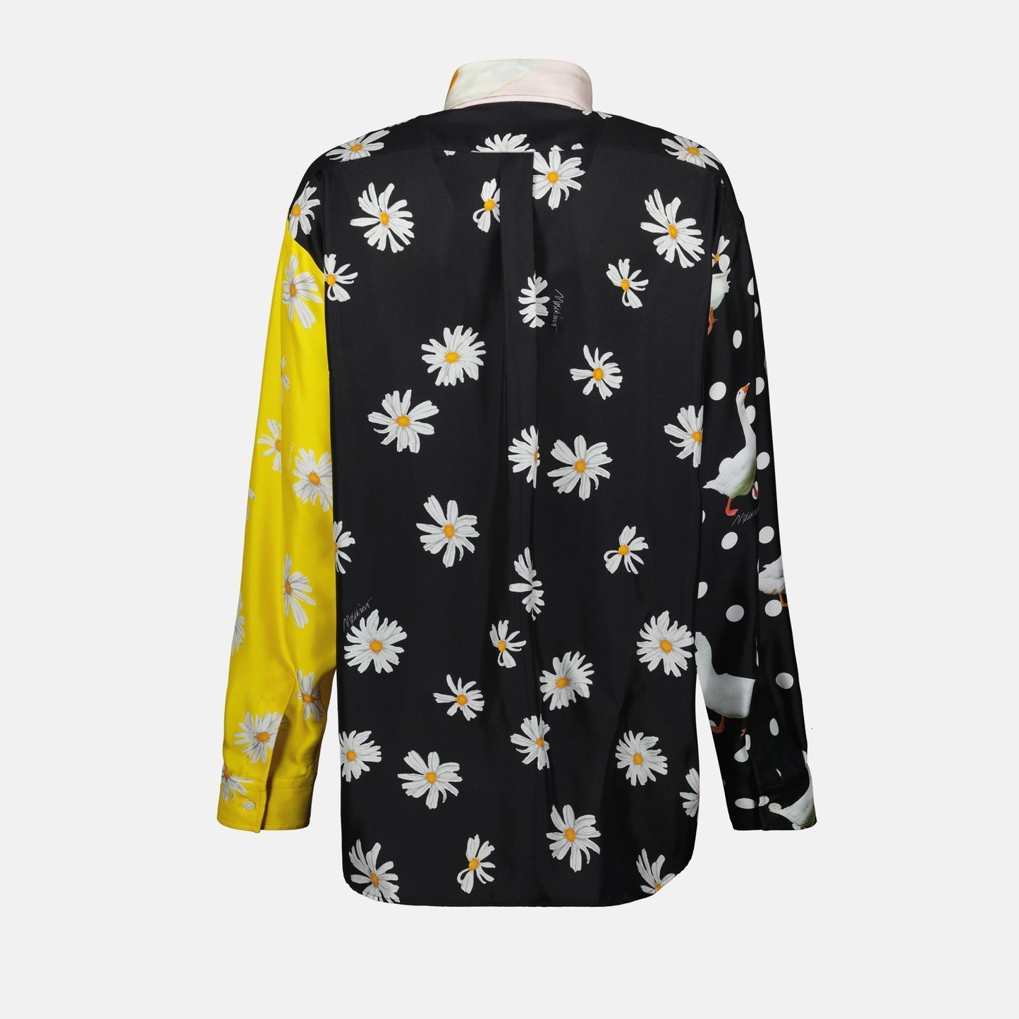 Patchwork Print Silk Shirt