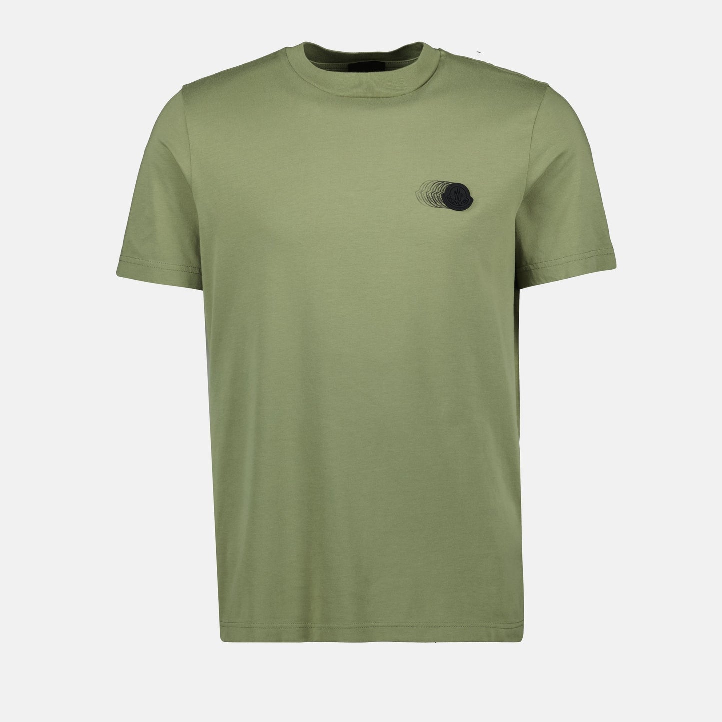 Faded Khaki Logo Pattern T-Shirt