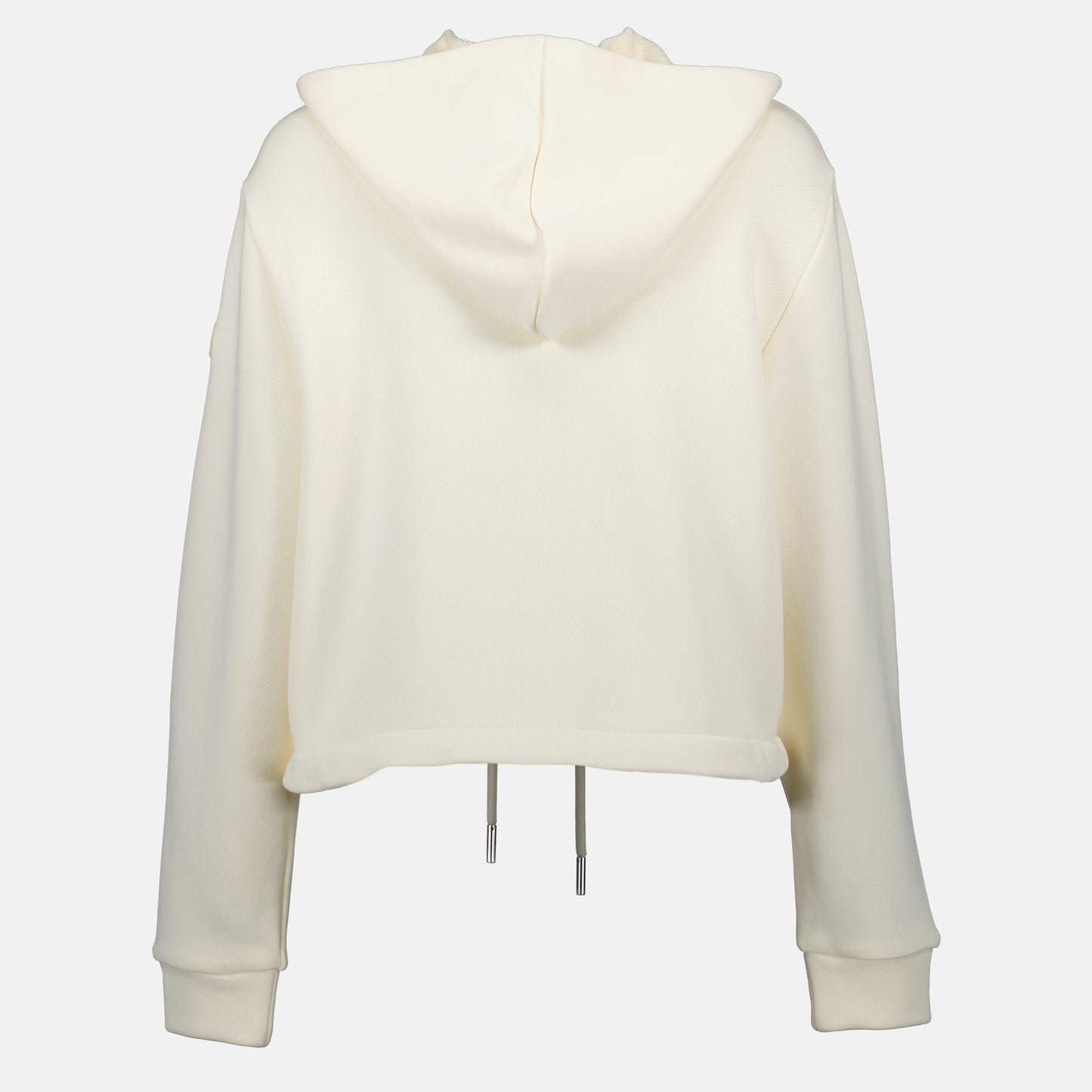 Ivory Knit Zip-Up Hoodie