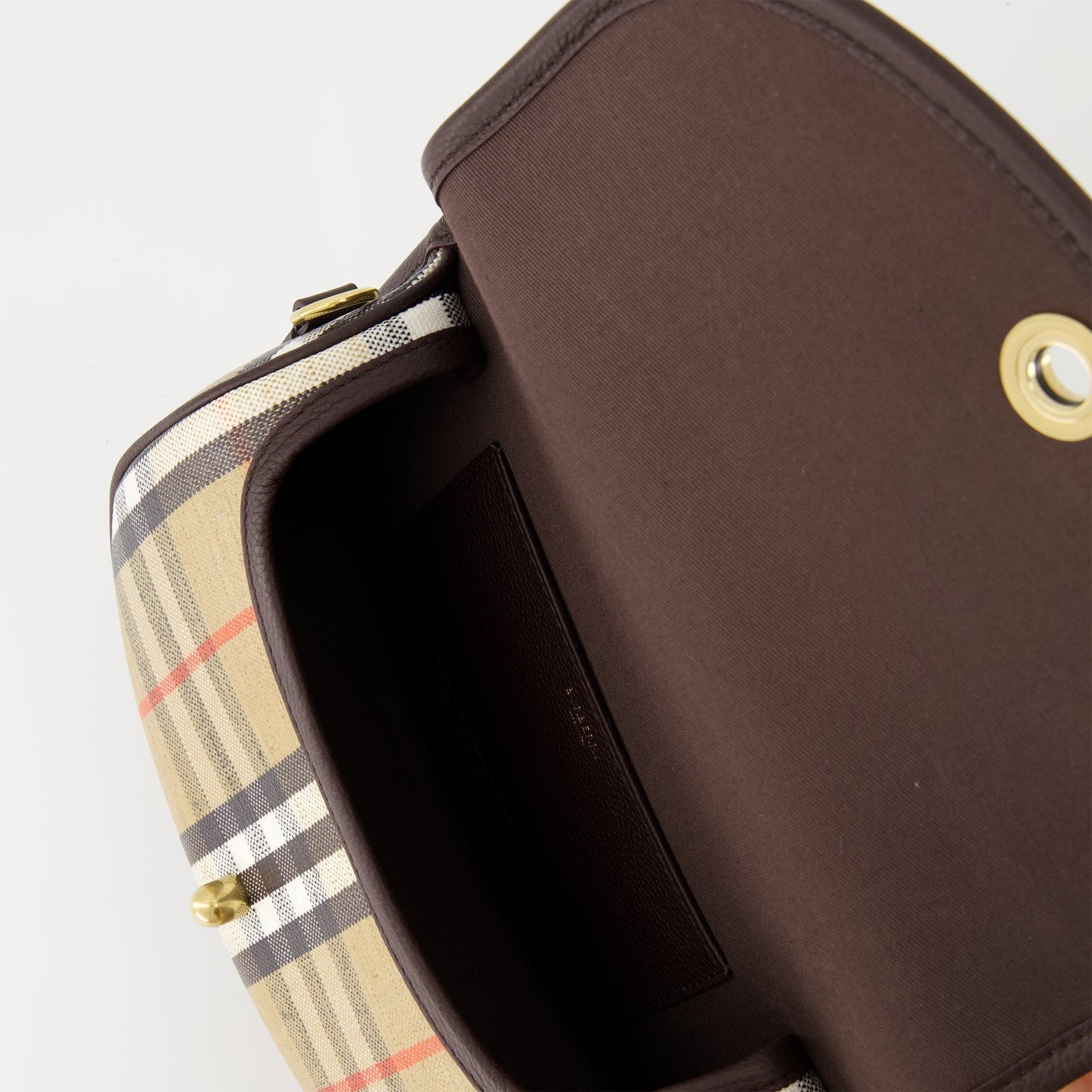Check Mini Shoulder Bag-Archive Beige & Brown