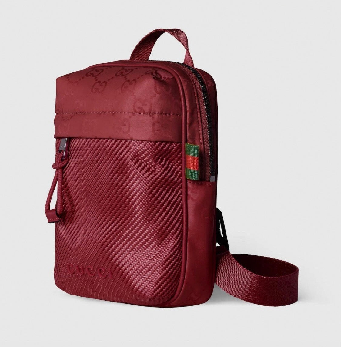 Mini Red Crossbody Utility Bag