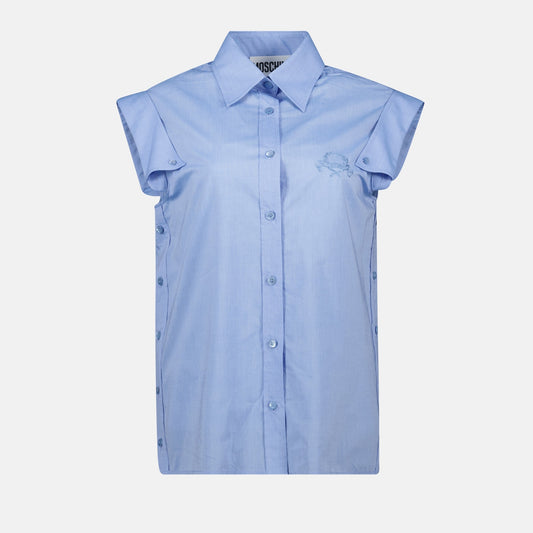 Cotton Shirt in Light Blue