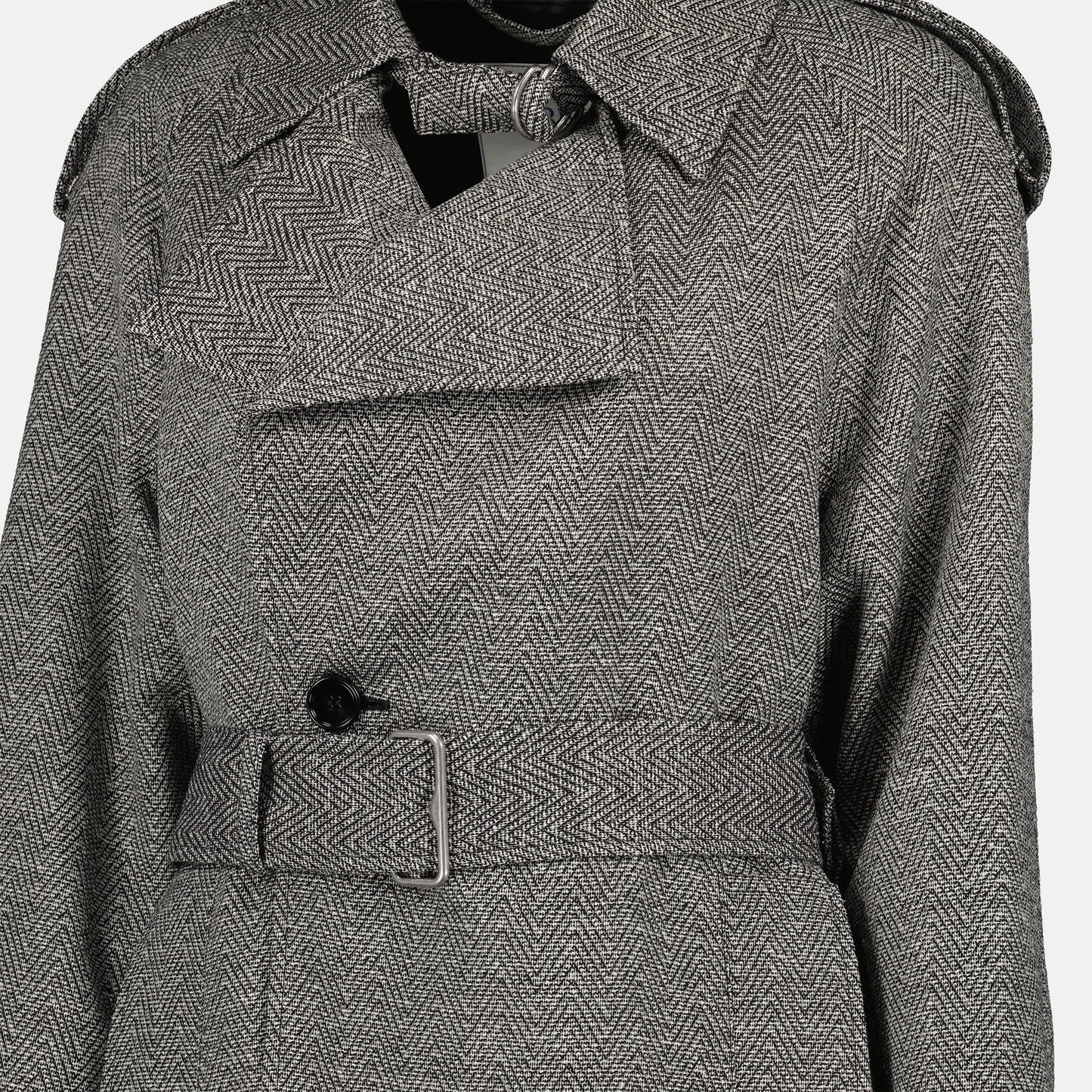 Wool and Silk Trench Coat